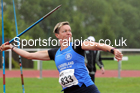 Women and Girls javelin, 2021 North Eastern Track and Field Champs., Middesbrough. Photo: David T. Hewitson/Sports for All Pics